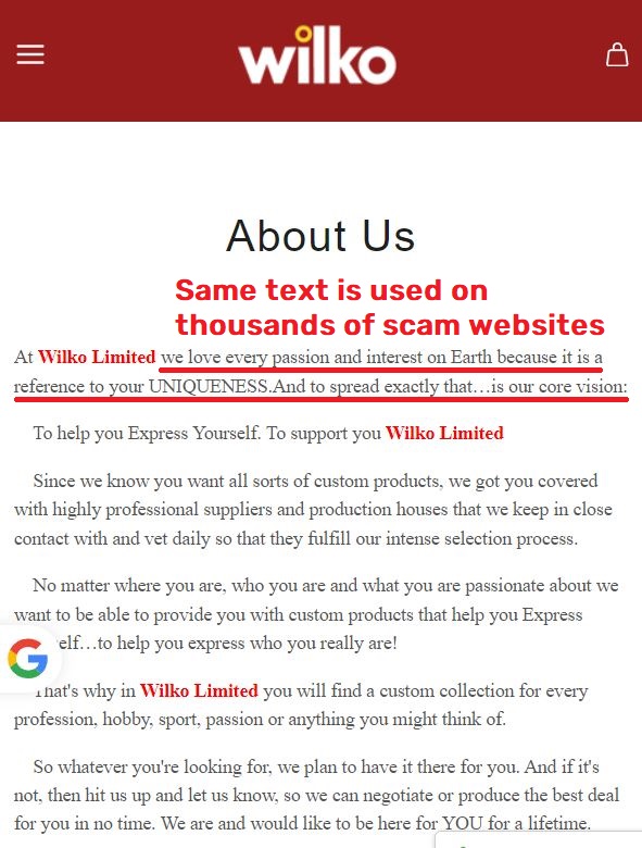 wilkoclosing scam uniqueness scam network