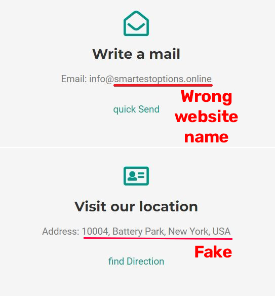 smartestoptions smartest options scam fake contact details