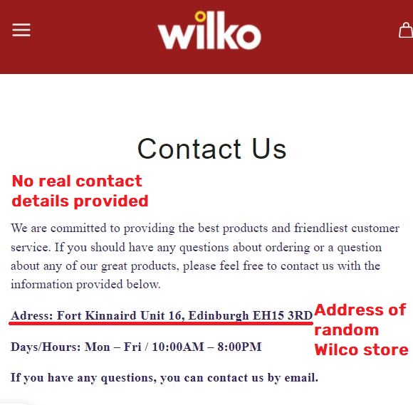 wilkoclosing scam contact details