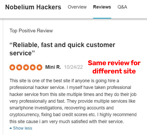nobelium hackers scam fake review