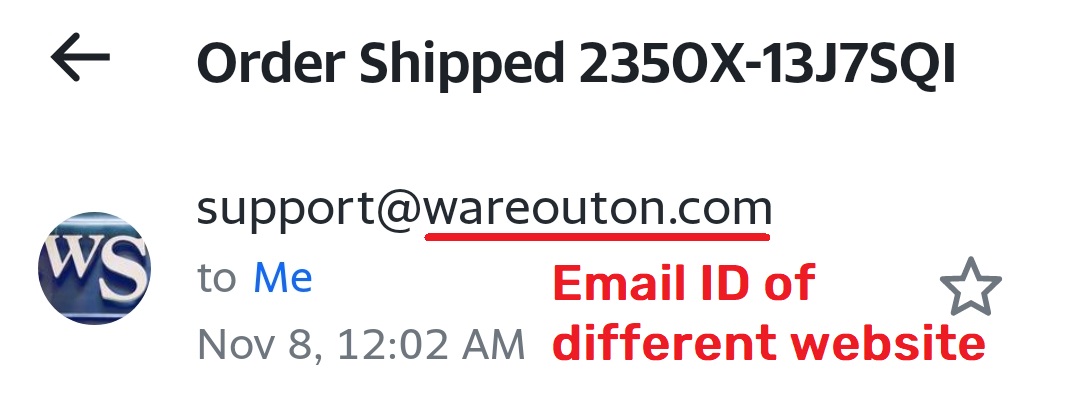 wareouton scam email id