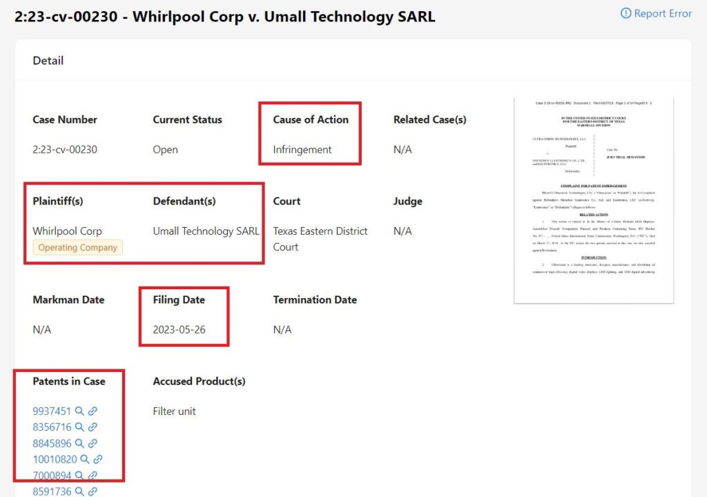 whirlpool corporation vs umall technology sarl