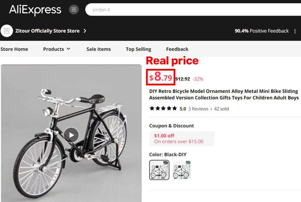 scale bicycle model real price aliexpress