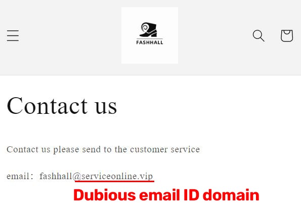 fashhall umall technology sarl scam email serviceonline.vip