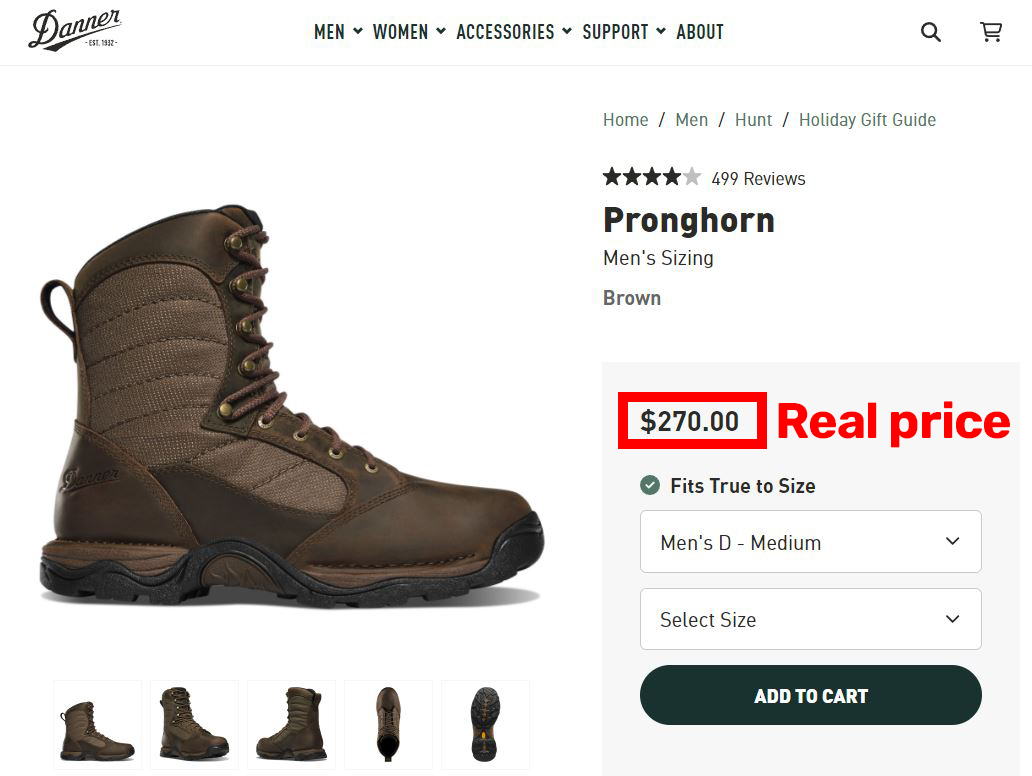 danner pronghorn boot real price