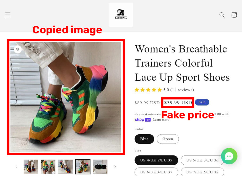 fashhall umall technology sarl scam sports shoes fake price