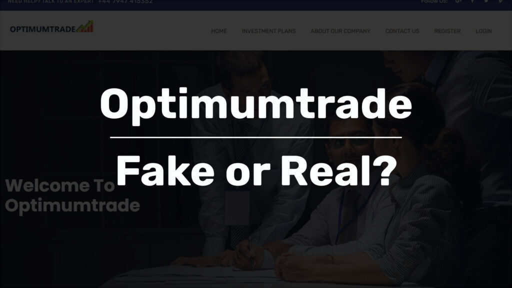 optimumtrade investment scam fake website buster review fake or real