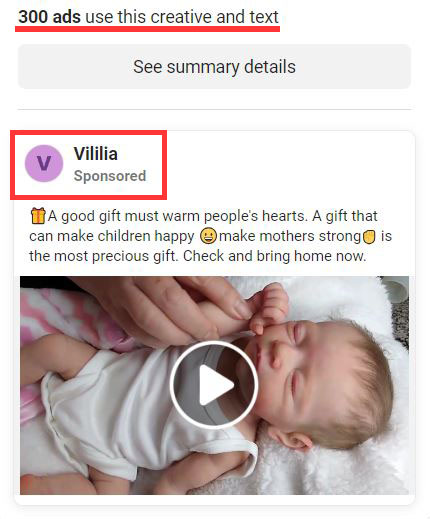vililia mexong limited scam facebook ad sponsored post