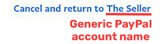 generic paypal account