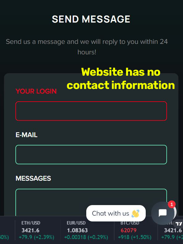 spatebit scam missing contact information