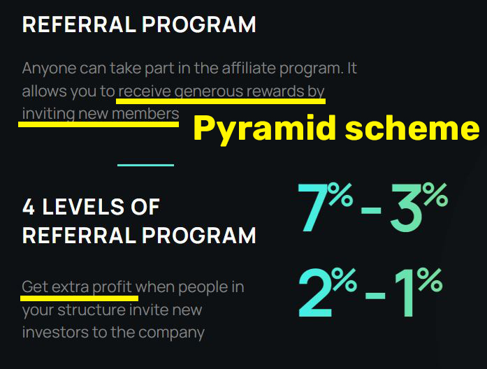 spatebit scam referral program pyramid scheme