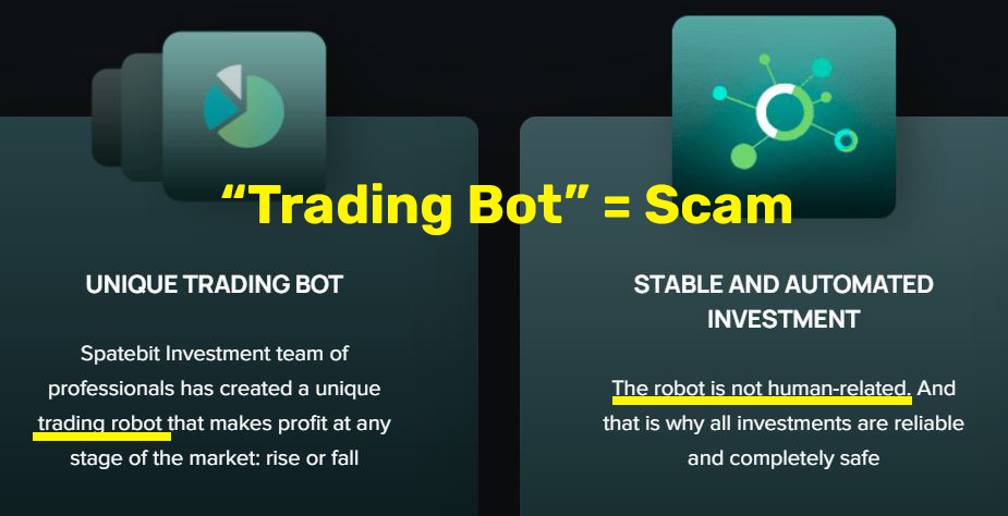 spatebit scam trading bot