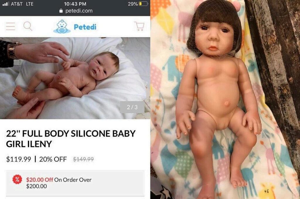 reborn doll scam petedi